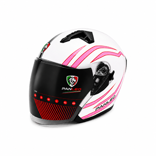 KASK PANLEO H3 528 BEYAZ-PİNK (M)