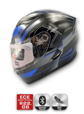 RS2 KASK ÇENE AÇILIR GÜNEŞ VİZÖRLÜ (37002-2) (M)
