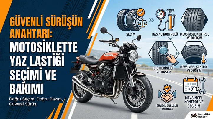 Güvenli Sürüşün Anahtarı: Motosiklette Yaz Lastiği Seçimi ve Bakımı