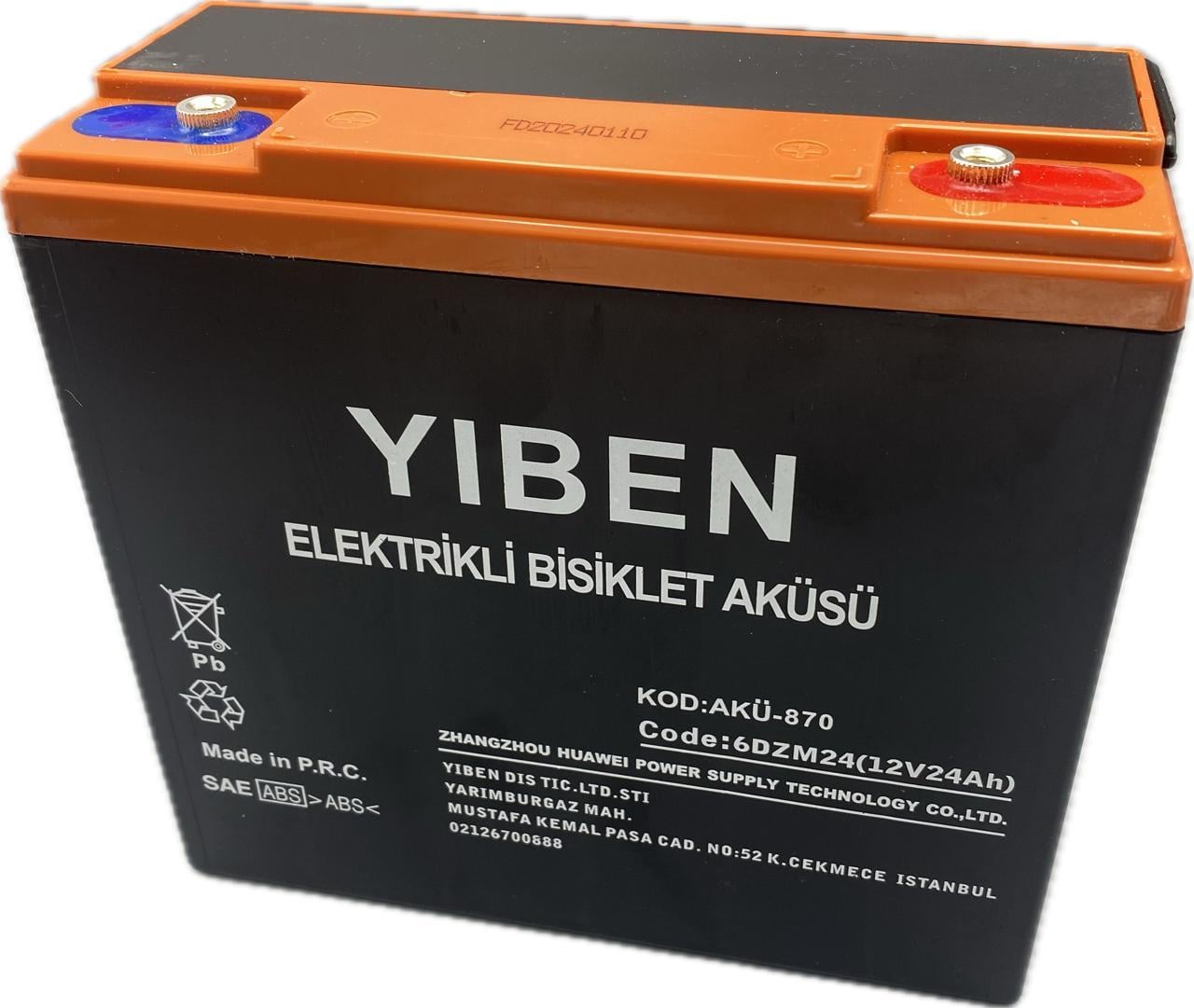 12V 24AH DİK AKÜ  YİBEN