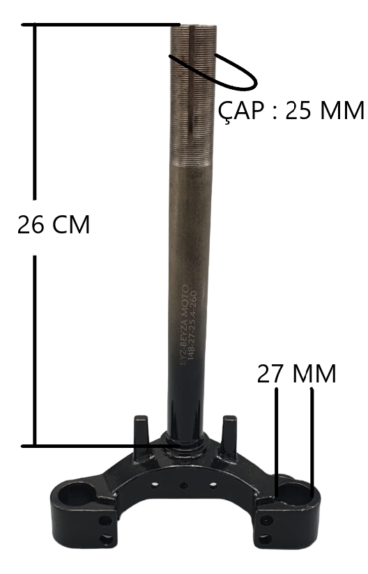 3 TEKER GRETA ALT ROT  [ 26CM -2,54 MM ]
