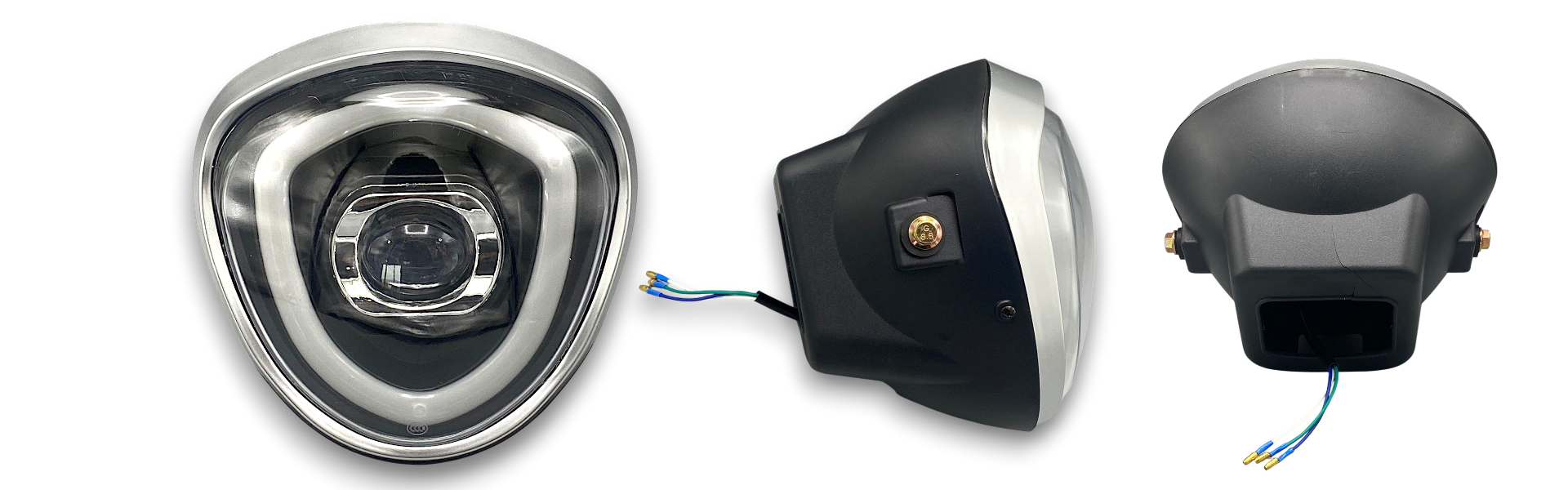 3 TEKER KASALI  ÖN FAR LEDLİ OVAL  [ 0367 ]