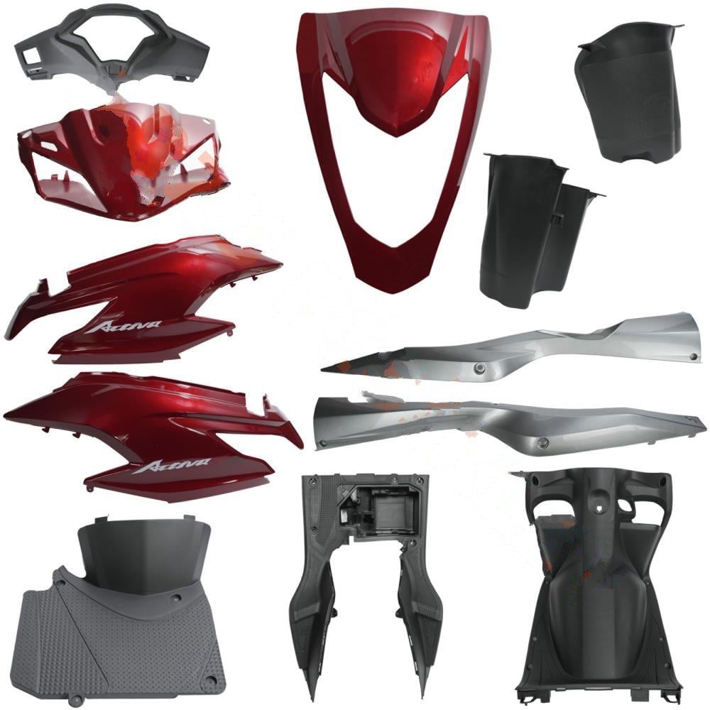 ACTİVA S KAPORTA SET YENİ MODEL  [ BORDO ]