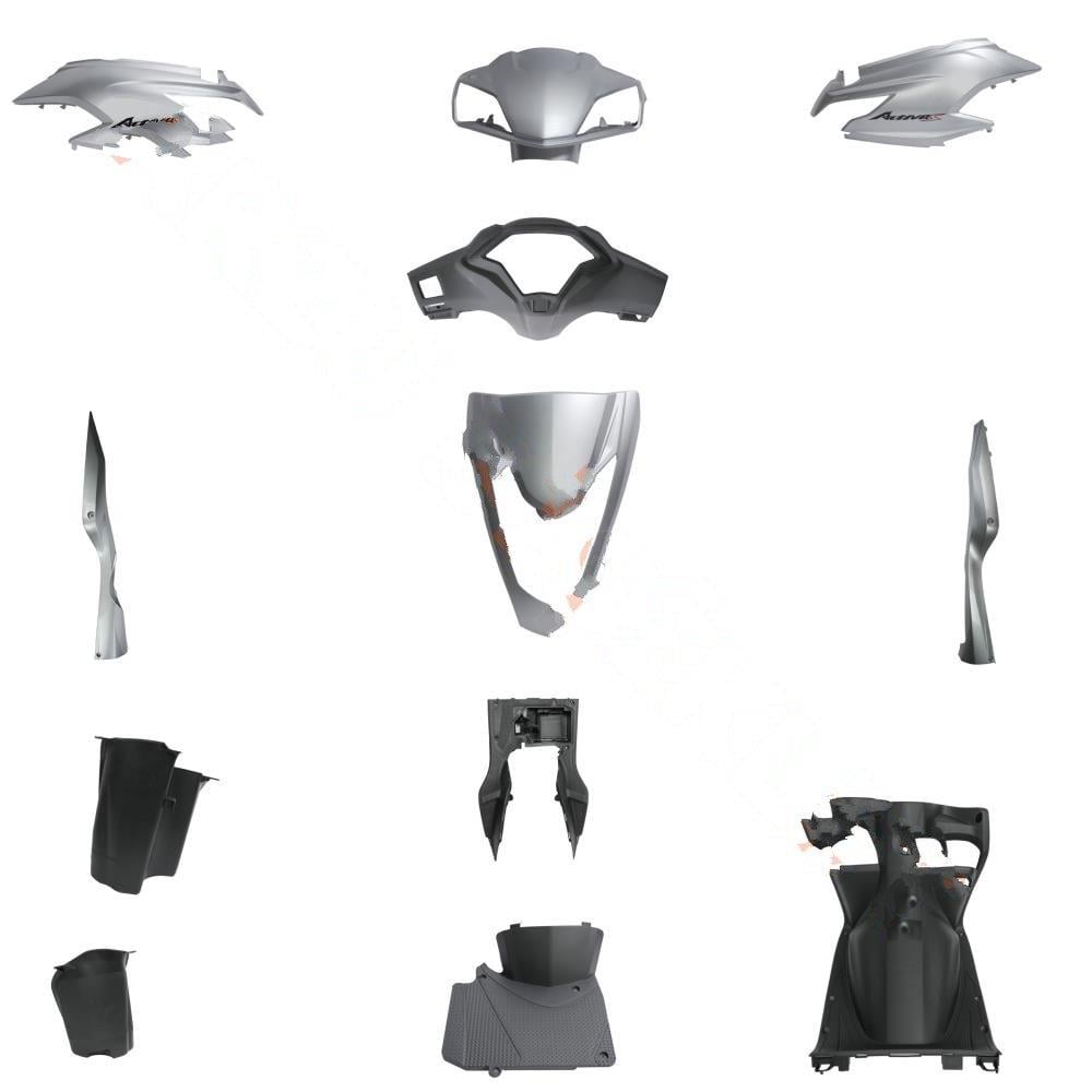 ACTİVA S KAPORTA SET YENİ  MODEL  [ GRİ ]