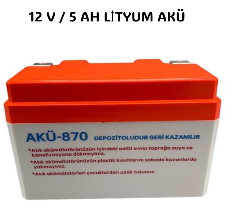 AKÜ 12V / 5 AH LİTYUM AKÜ