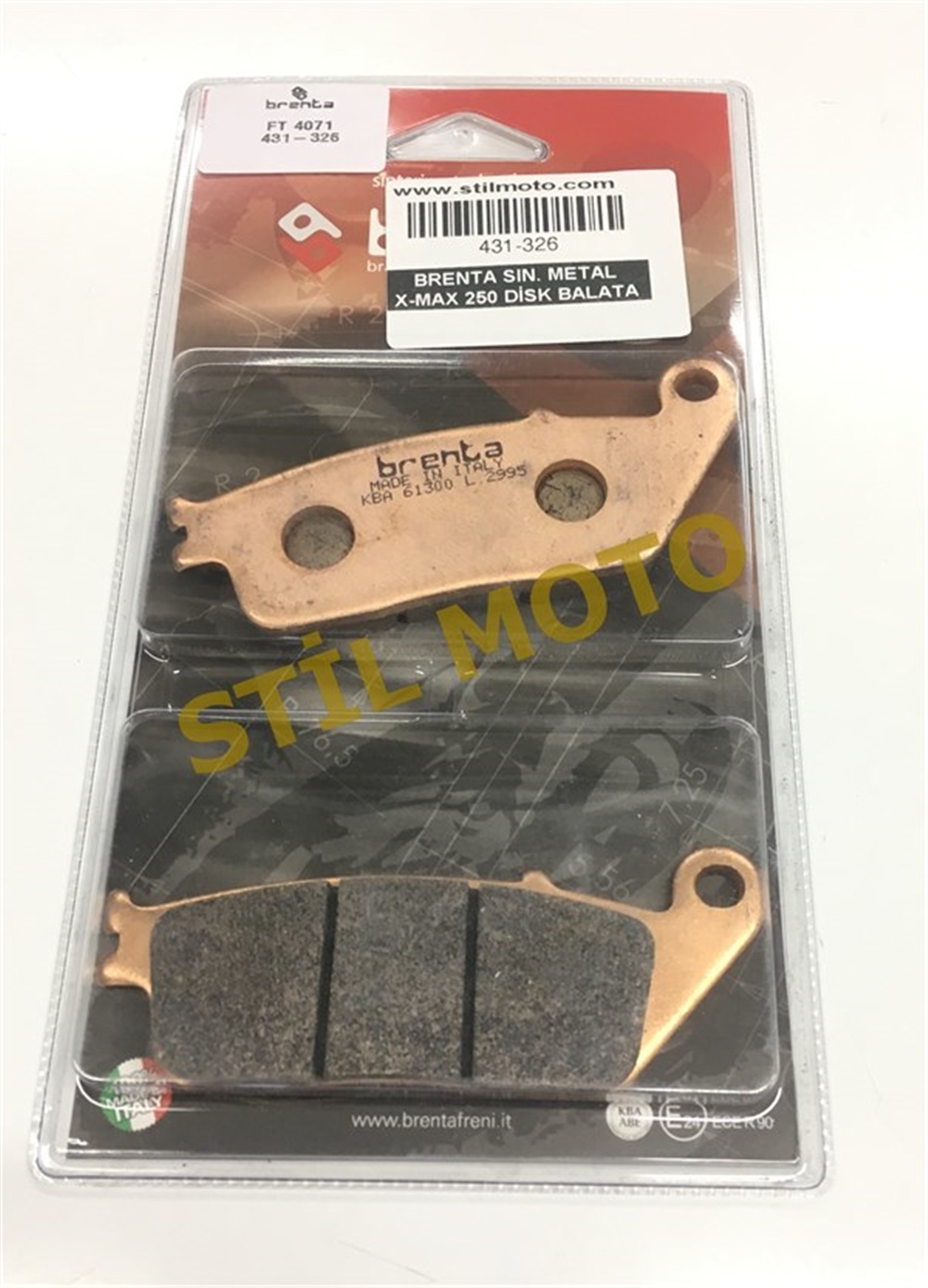 BRENTA SIN. METAL XMAX 250 DİSK BALATA