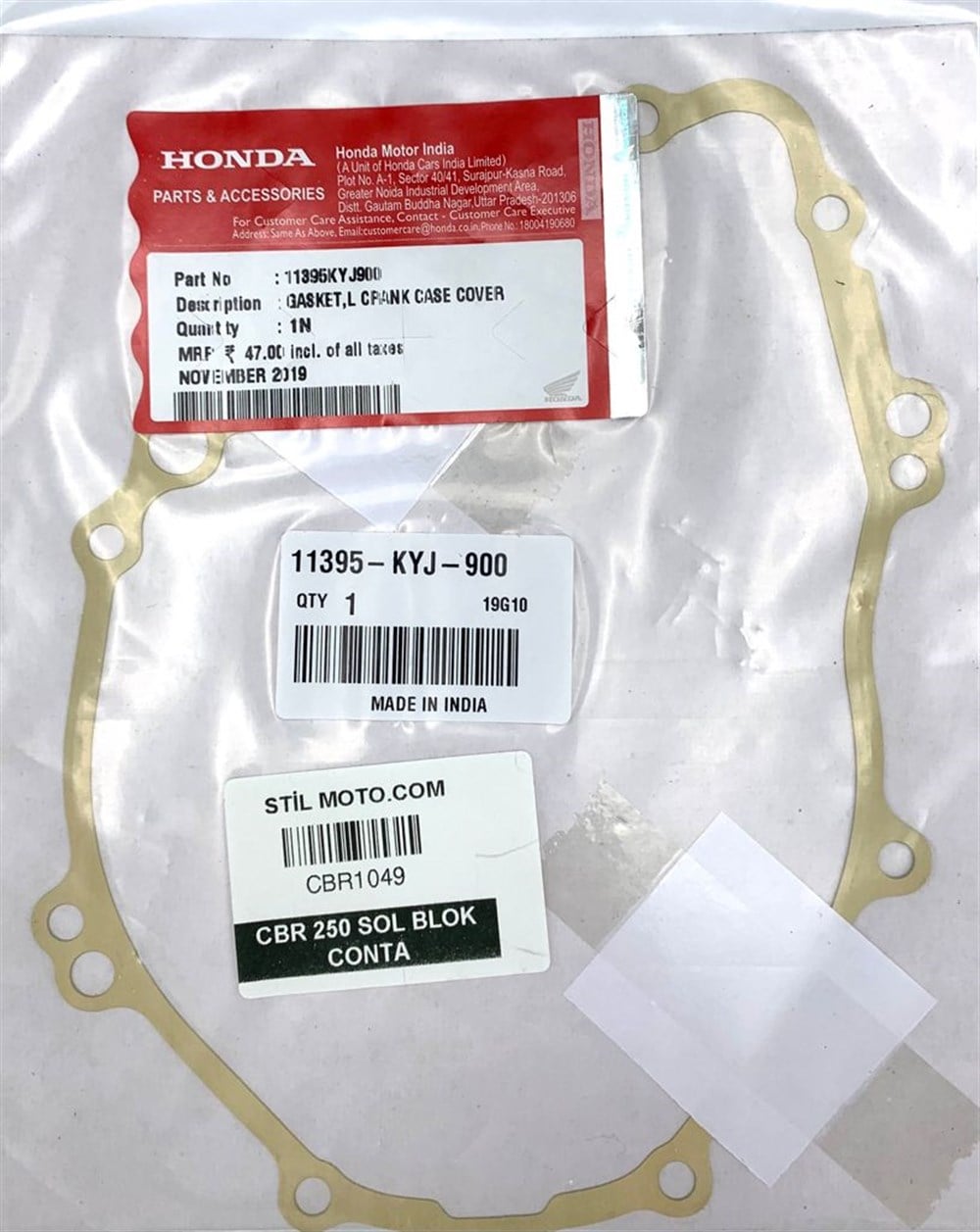 CBR 250 STATÖR KAPAK CONTASI