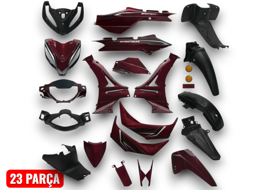 CUP RKS SNIPER 50CC KAPORTA SETİ [ KIRMIZI ]