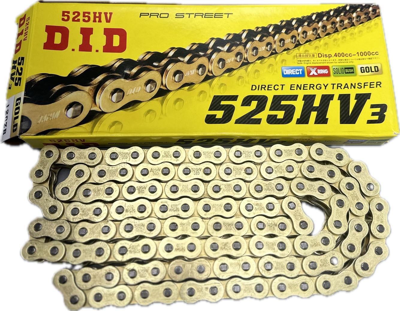 DID ZİNCİRİ 525H-124 GOLD ORİNGLİ