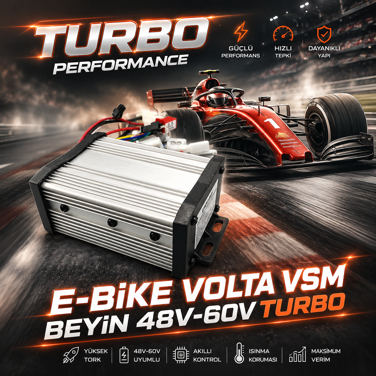 E-BIKE BEYİN 48V-60V VOLTA [  VSM ] TURBO