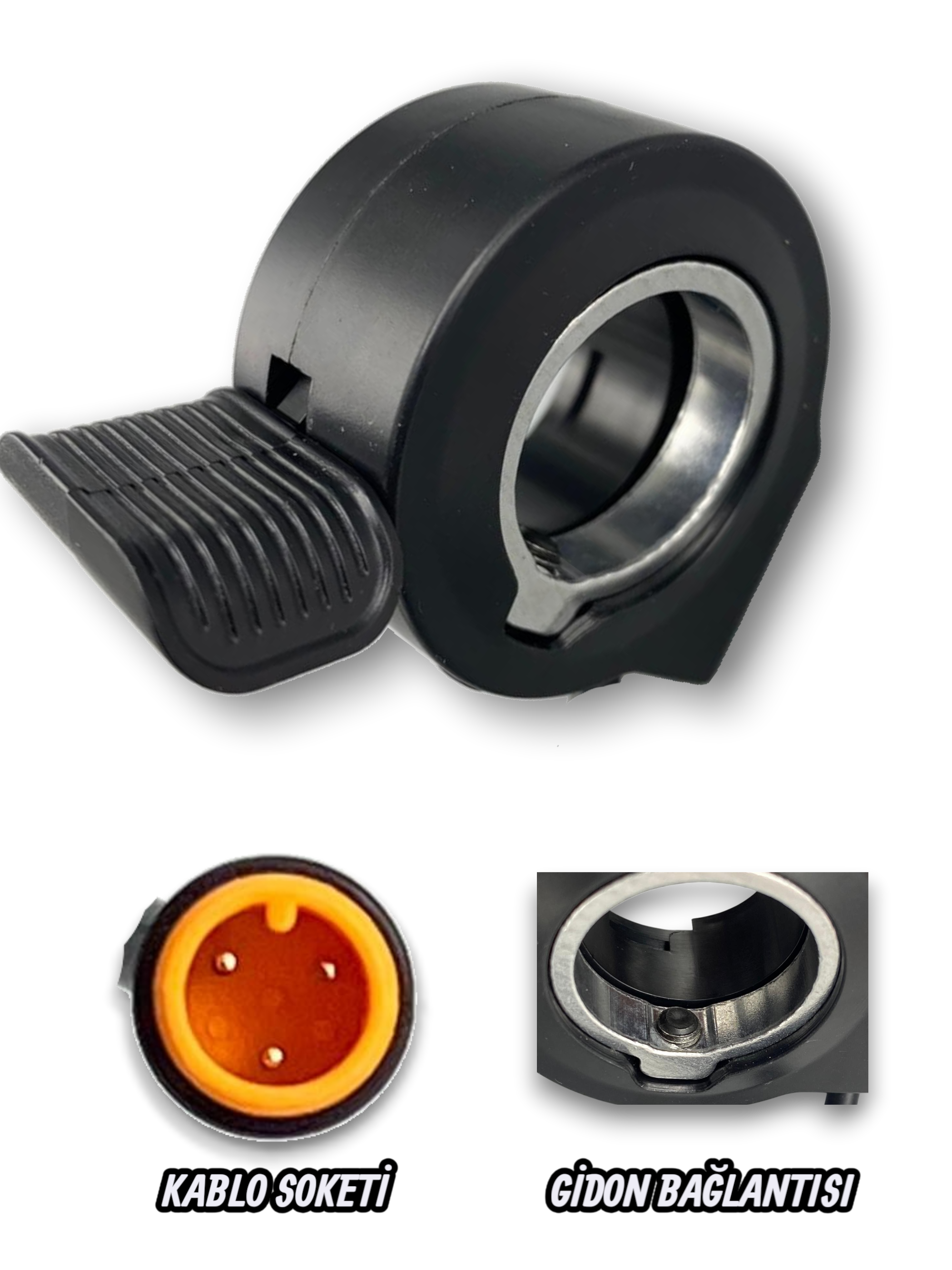 EBİKE GAZ KOLU PEDAL DESTEKLİ  [ XIAOMI UYUMLU ]