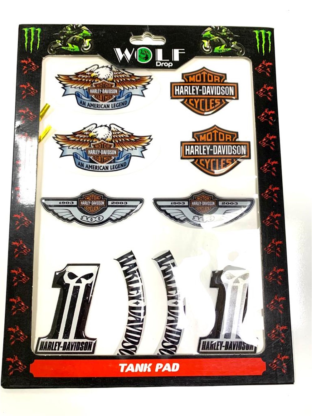 HARLEY STİCKER SET KABARTMALI