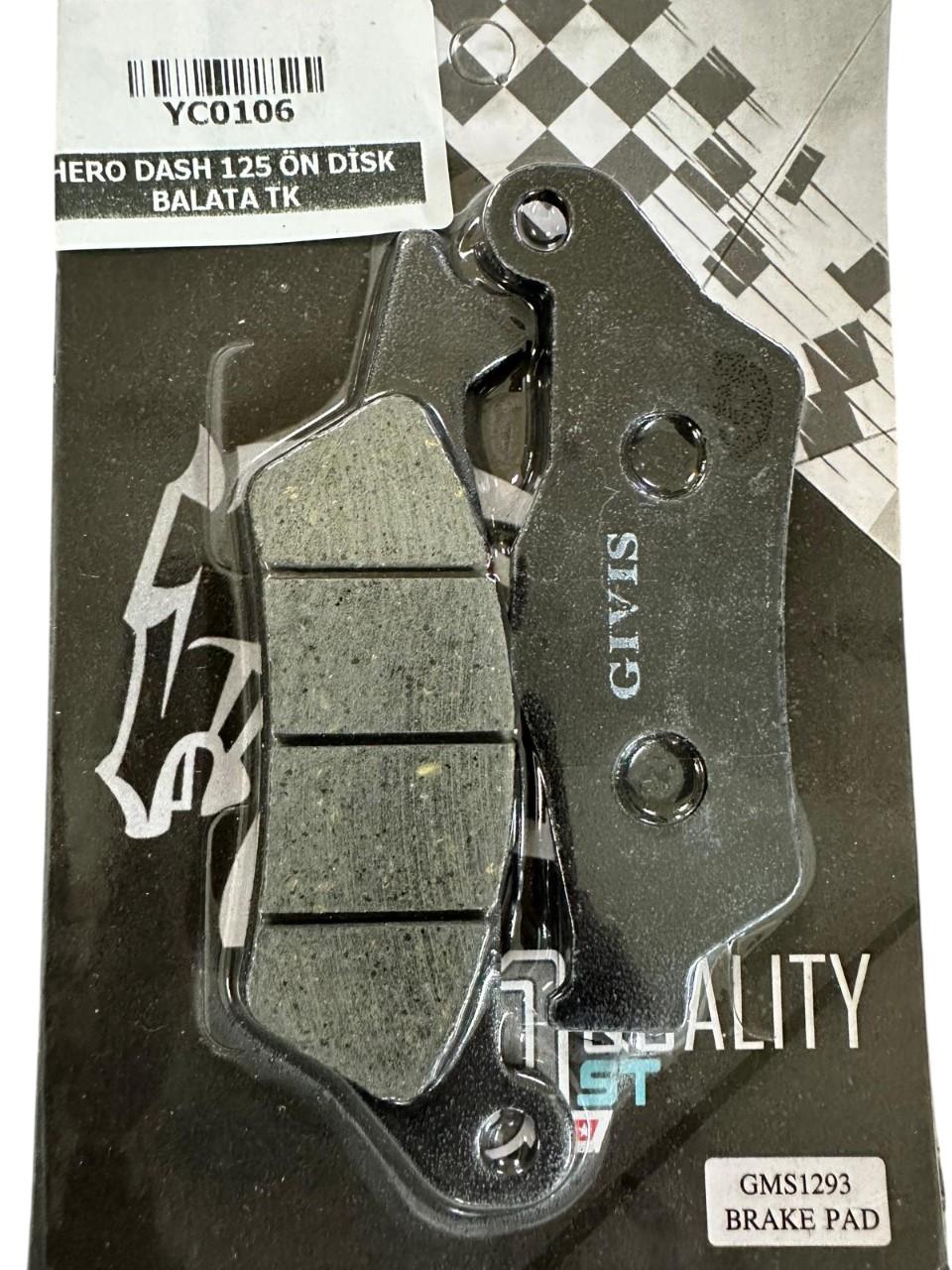HERO DASH 125 ÖN DİSK BALATA TK