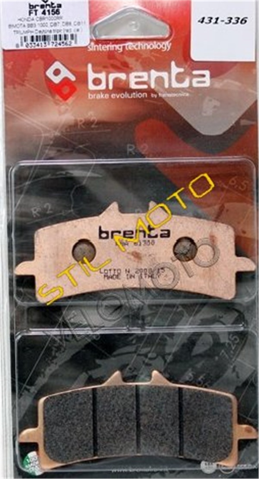HONDA CBR 1000RR BRENTA SİN METAL DİSK BALATA