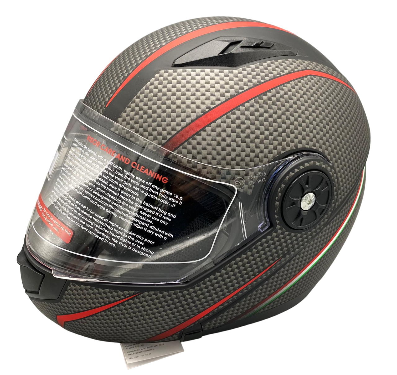 KASK ÇENE AÇILIR GÖZLÜKLÜ  JK 115  [ F2 ]