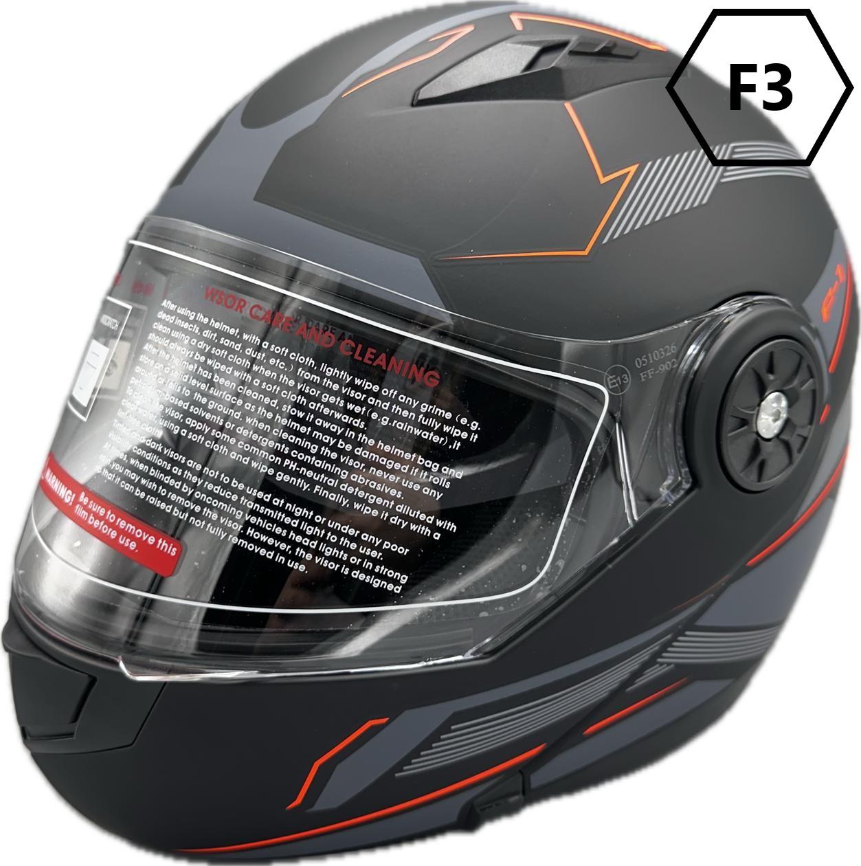 KASK ÇENE AÇILIR GÖZLÜKLÜ  JK 115  [ F3 ]
