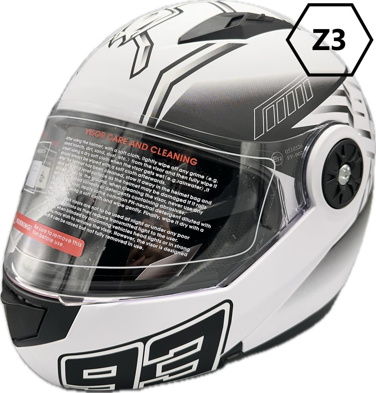 KASK ÇENE AÇILIR GÖZLÜKLÜ  JK 115  [ Z3 ]