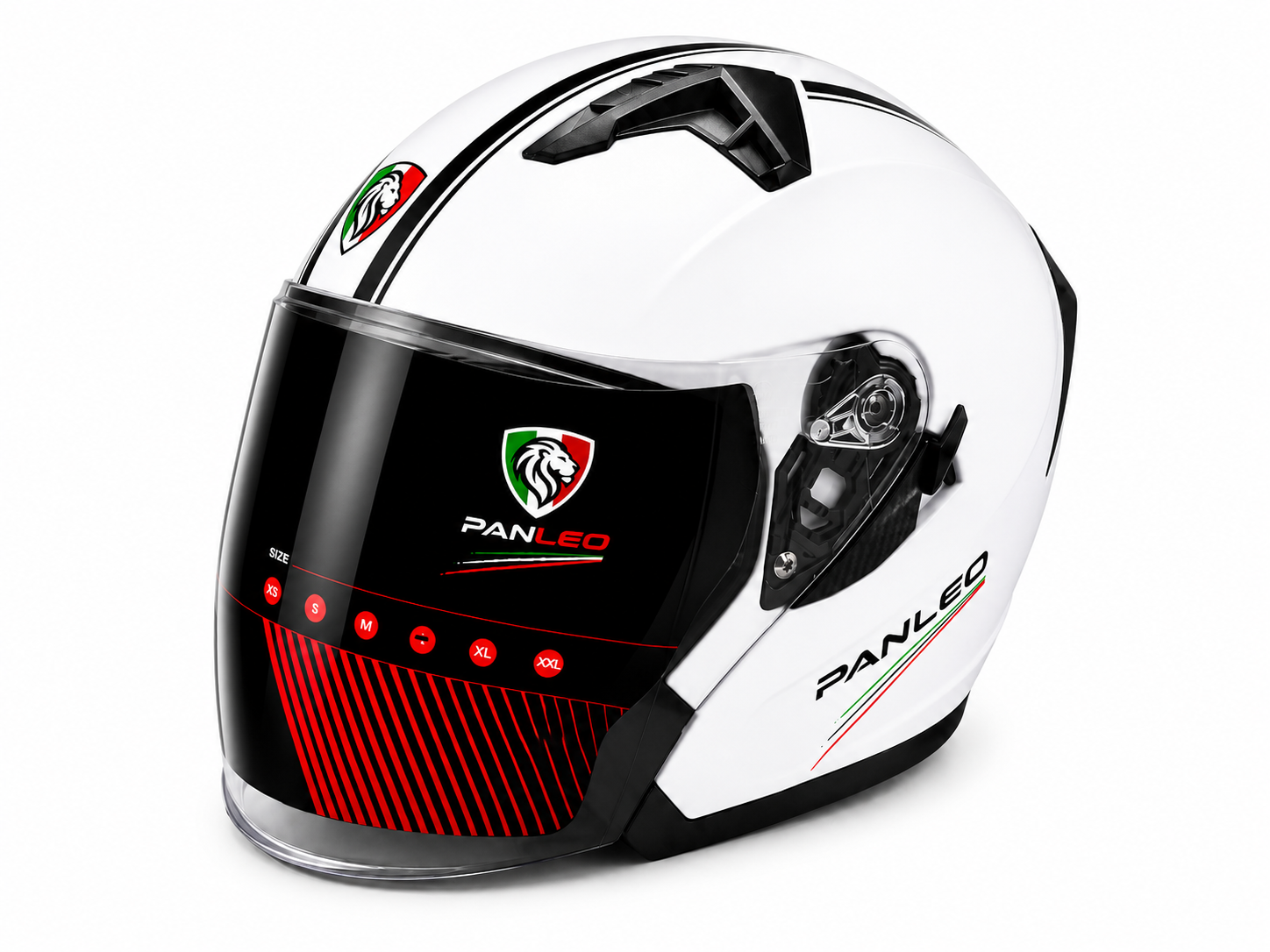 KASK PANLEO H1 528 BEYAZ-SİYAH (L)
