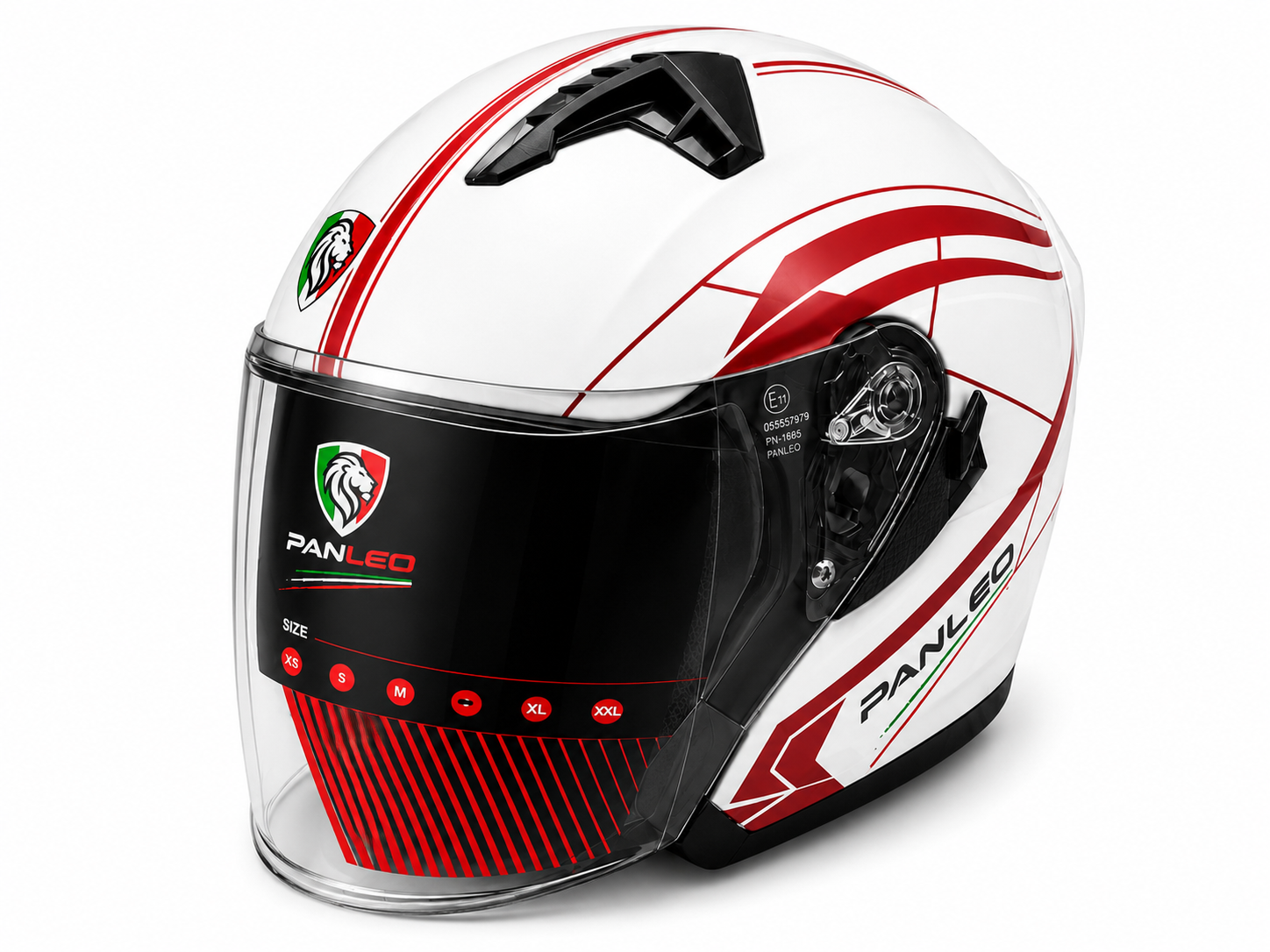 KASK PANLEO H2 528 BEYAZ-RED (M)