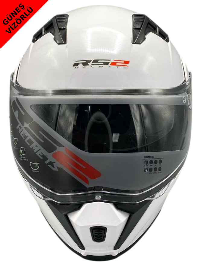 KASK RS 385 BEYAZ [ 2XL ]