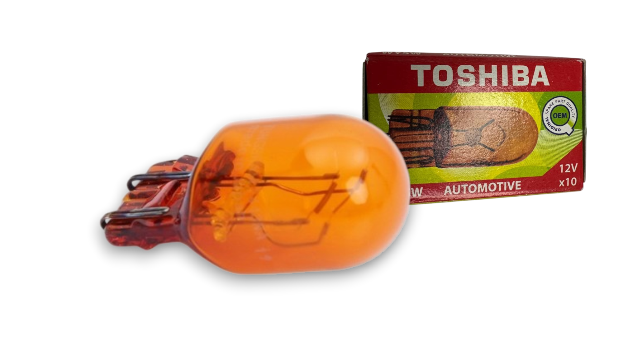 KÜÇÜK DİPSİZ AMPUL SARI [12V-5 WATT] TOSHIBA JAPON