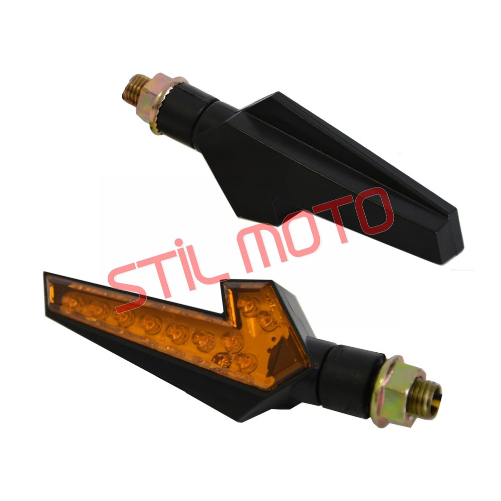 LED SİNYAL SWAN 128 [TAKIM]  SARI CAM