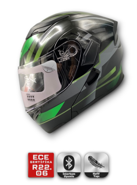 RS2 KASK ÇENE AÇILIR GÜNEŞ VİZÖRLÜ (37002-3) (L)