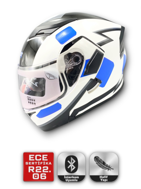 RS2 KASK ÇENE AÇILIR GÜNEŞ VİZÖRLÜ (37001-2) (M)