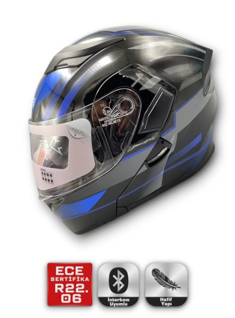 RS2 KASK ÇENE AÇILIR GÜNEŞ VİZÖRLÜ (37002-2) (M)
