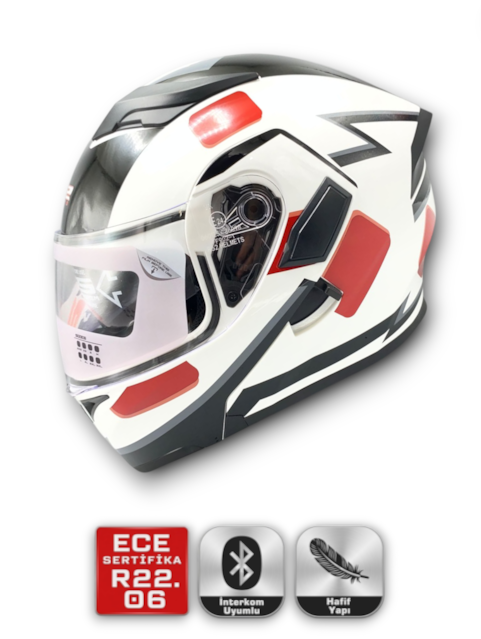 RS2 KASK ÇENE AÇILIR GÜNEŞ VİZÖRLÜ (37001-1) (M)