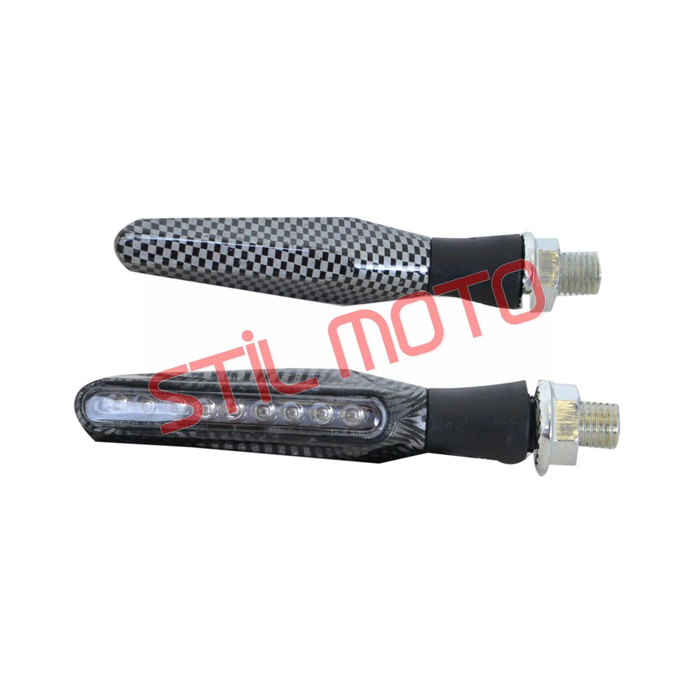 SİNYAL LED'Lİ - SARI IŞIK [TAKIM] JQB B-08 KARBON 