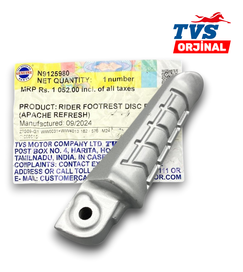 TVS RAİDER 125 SAĞ ARKA YOLCU BASAMAK ORJİNAL