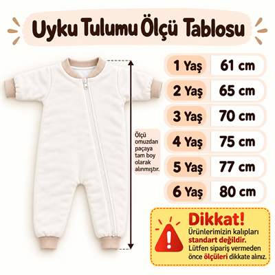 Bebek & Çocuk Denver Dinozor Desenli 2.5 Tog Elyaf Dolgulu Fermuarlı Uyku Tulumu