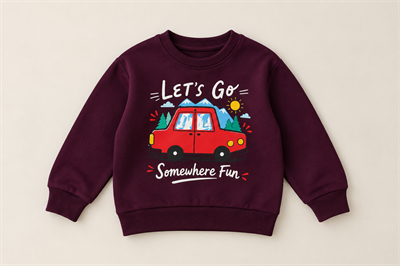 Erkek Çocuk  Araba Lets Go Somewhere Fun Baskılı Çizgili İkili Takım