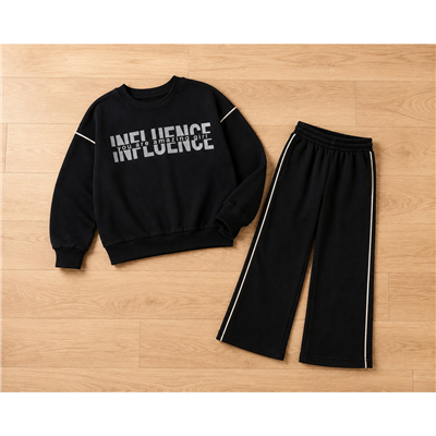 Kız Çocuk Influence Baskılı İkili Eşofman Takımı