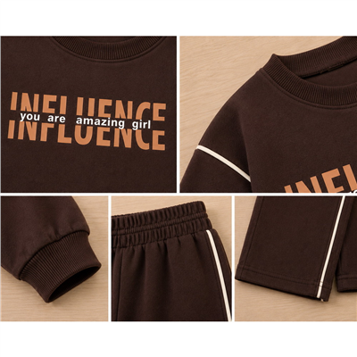 Kız Çocuk Influence Baskılı İkili Eşofman Takımı