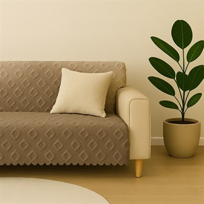 Koltuk Örtüsü  175x215 cm – Çekyat Örtüsü, Kaymaz, Yıkanabilir, Lüks Kumaş Şönil