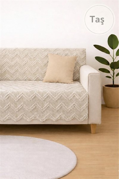 Koltuk Örtüsü 175x215 cm – Kaymaz Şönil Kumaş, Yıkanabilir Çekyat & Kanepe Örtüsü (Bej / Krem / Taş / Gri / Vizon)