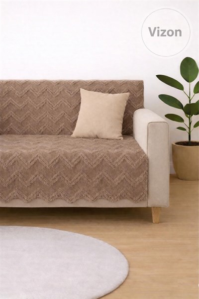 Koltuk Örtüsü 175x215 cm – Kaymaz Şönil Kumaş, Yıkanabilir Çekyat & Kanepe Örtüsü (Bej / Krem / Taş / Gri / Vizon)