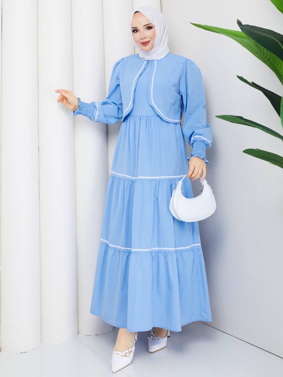 Jile ve Bolero Kombin 2295 Bebe Mavisi