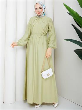 HELEN ELBİSE ÇAĞLA YEŞİLİ