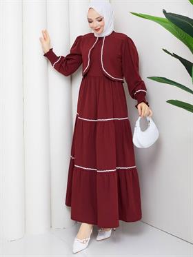 Jile ve Bolero Kombin 2295 Bordo