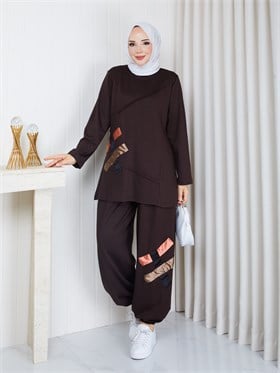 MODAL YASMİN İKİLİ TAKIM KAHVE