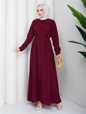 SARE ELBİSE BORDO