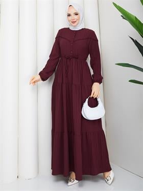 SÜEDA ELBİSE BORDO