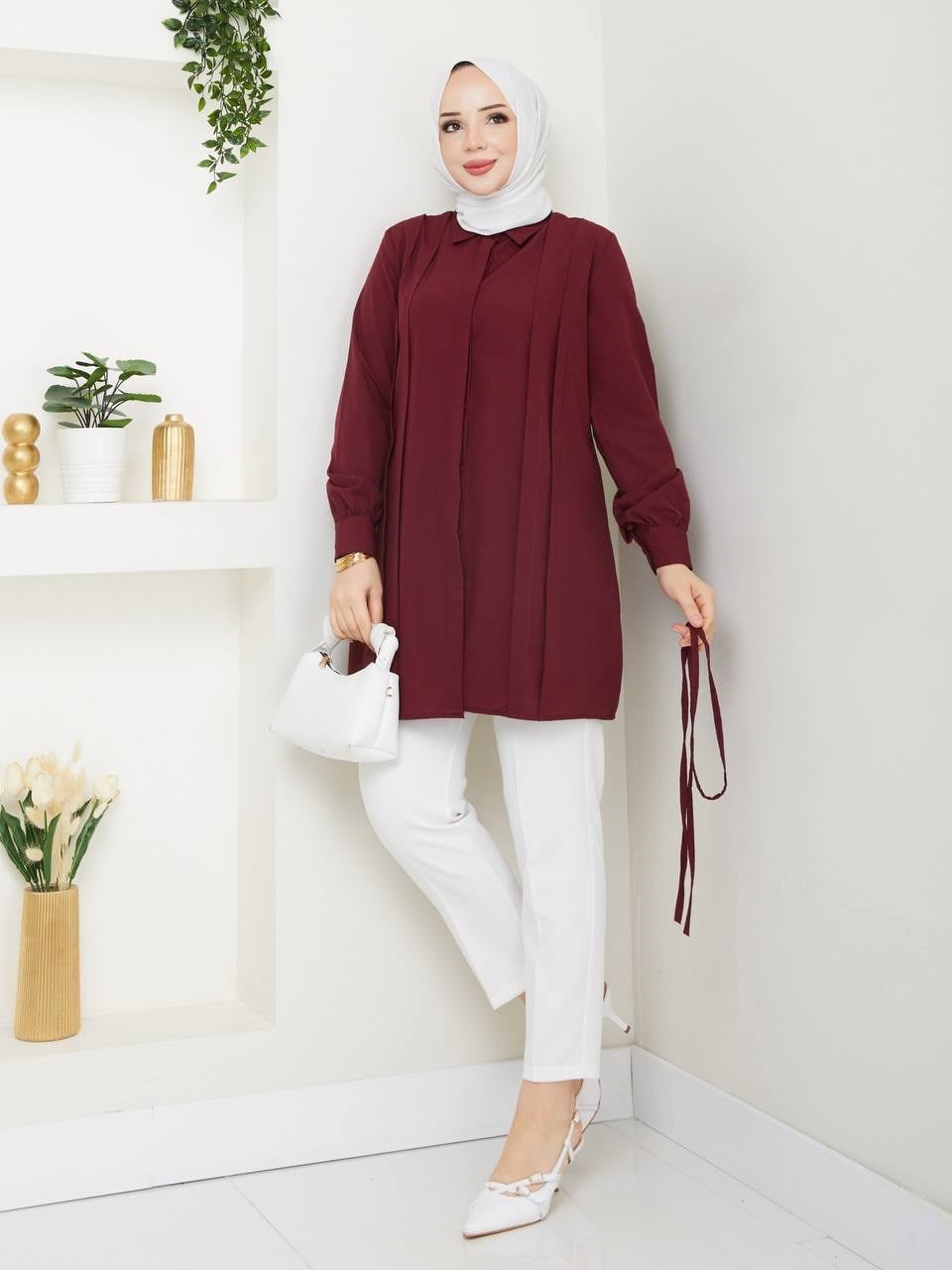 ASYA TUNİK BORDO