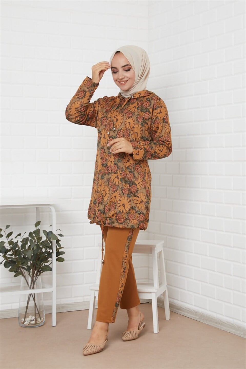 Bakılı Tunik Pantolon 10021 Desen 1