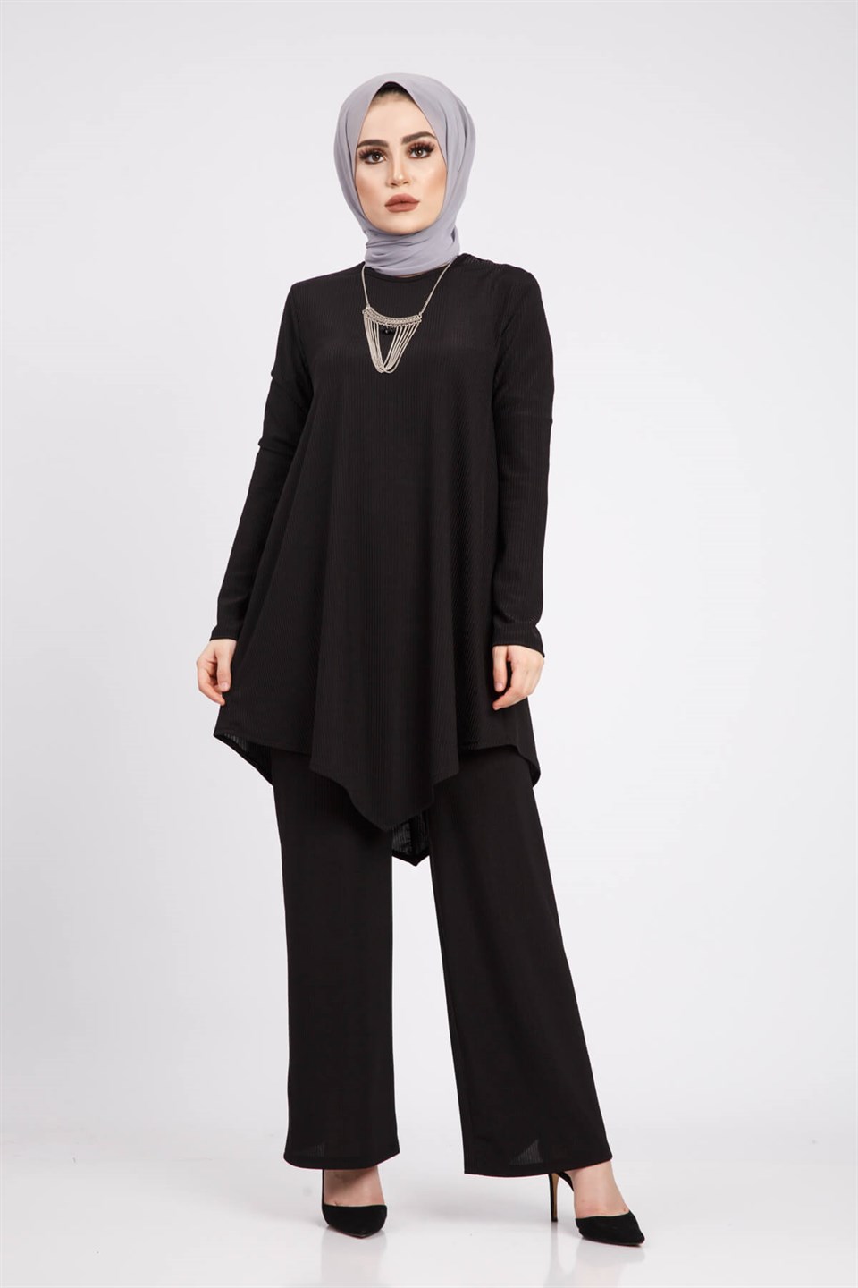 Rahat Kalıp Tunik Pantolon 5733 Siyah
