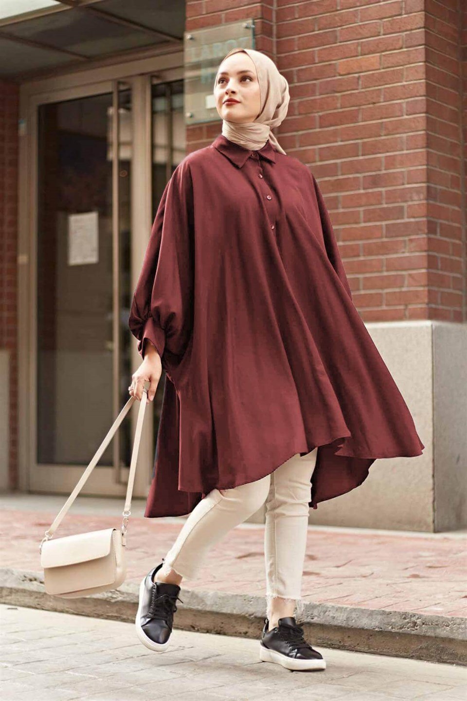 Salaş Kalıp Tunik 10191 Bordo