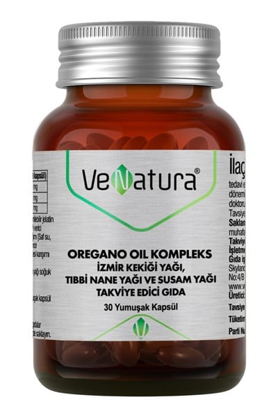 Oregano Oil Kompleks İzmir Kekiği Yağı, Tıbbi Nane Yağı ve Susam Yağı